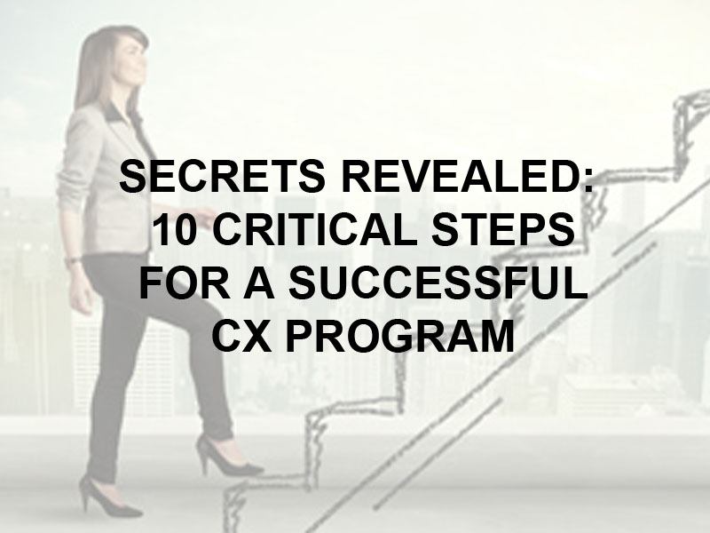 10 steps to a successful CX Program White Paper