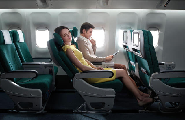 Cathay-Pacific-Premium-Economy-Class-Seat-Reclined