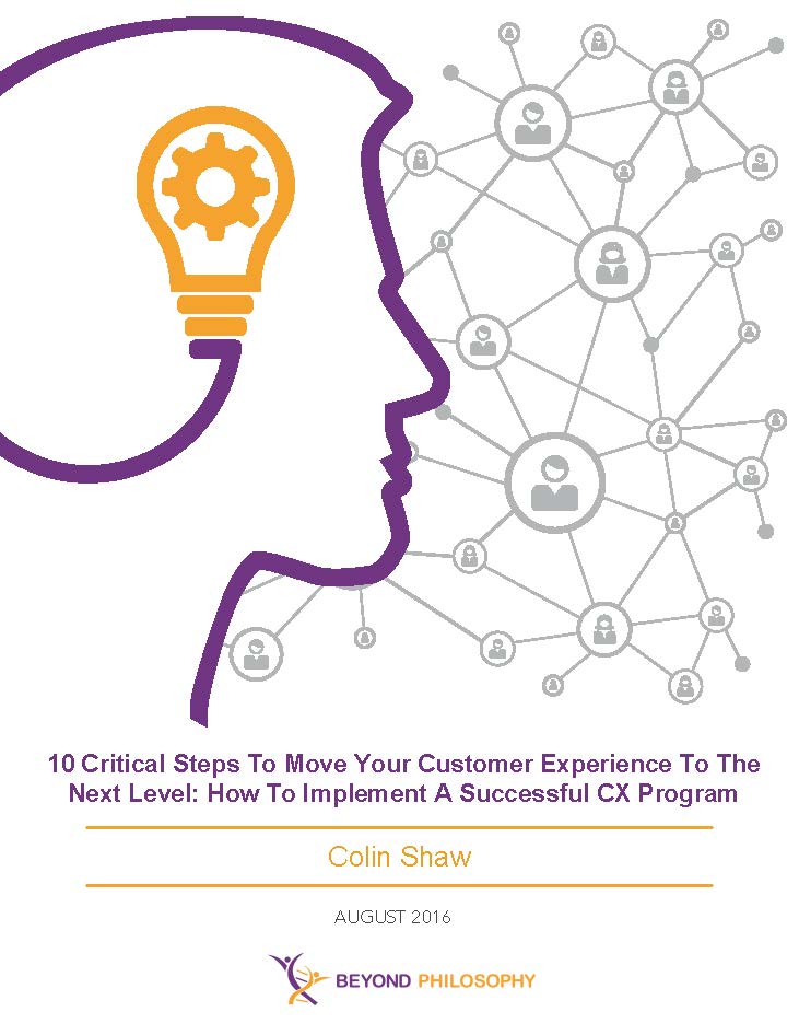 Colin 10 critical steps to move your Customer Experience to the next level How to implement a successful CX Program rev3 Seite 01