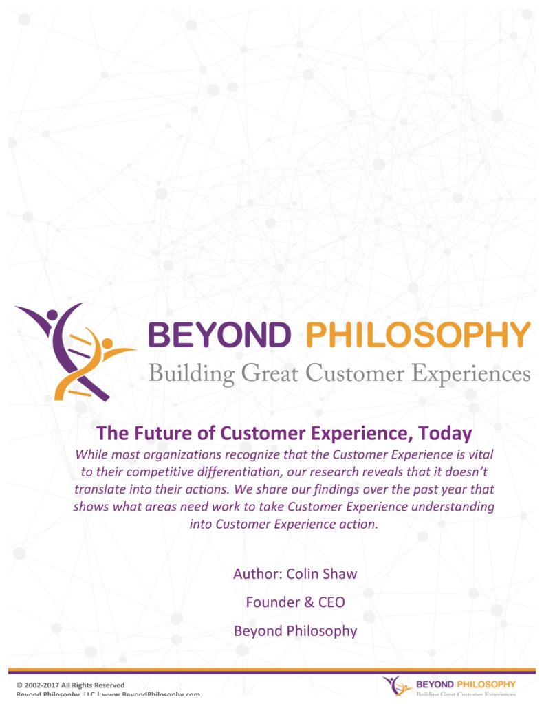 The Future of Customer Experience Today White Paper by Beyond Philosophy v2 Seite 01